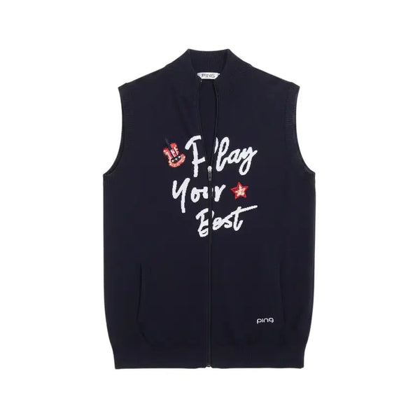 [BUNJANG] Women's Golf Zip-Up Vest (Size 95) / 여성95/ 핑 골프 집업조끼