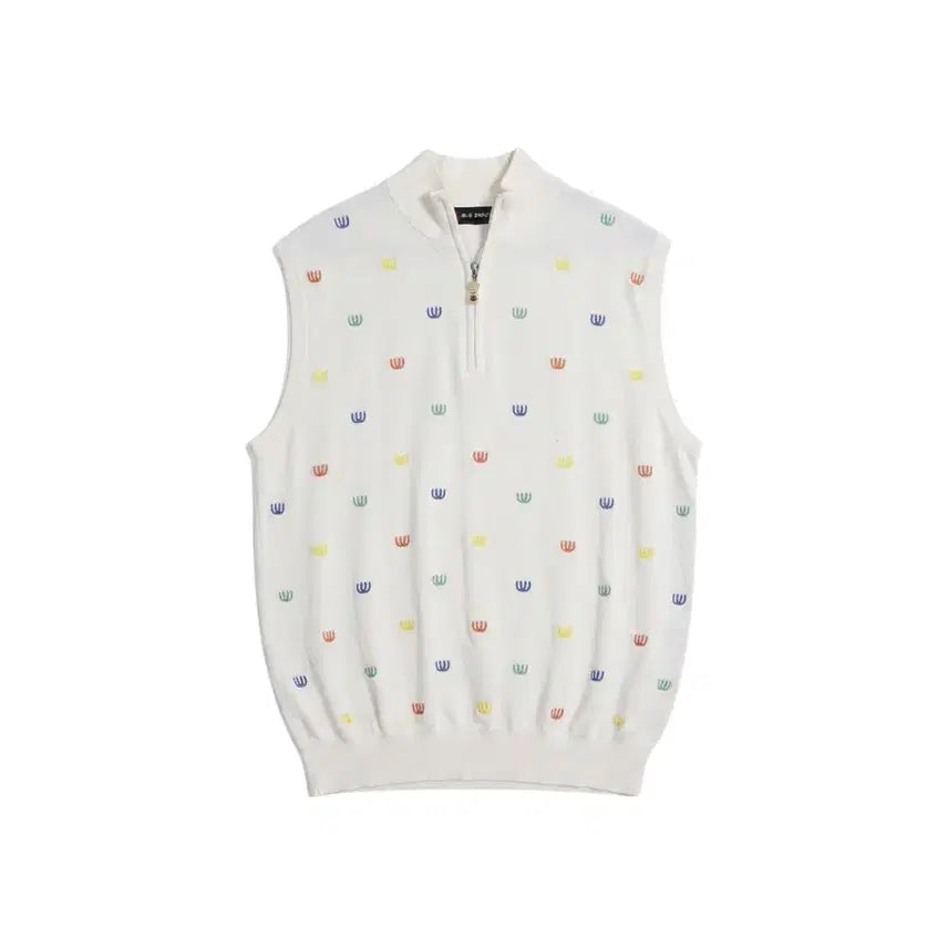 [BUNJANG] MU SPORTS Men's Golf Half-Zip Knit Vest / 남성50/ 엠유스포츠 골프 반집업 니트조끼