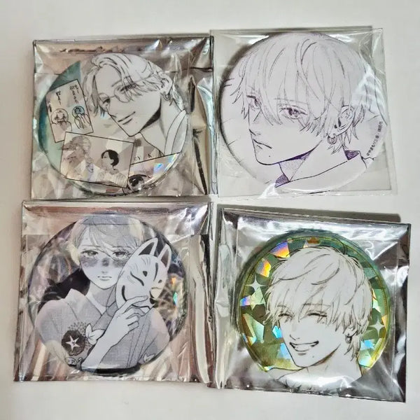 [BUNJANG] Beautiful Early Evening Moon Can Badge Set (4 Types) / 아름다운 초저녁달 캔뱃지 4종 일괄