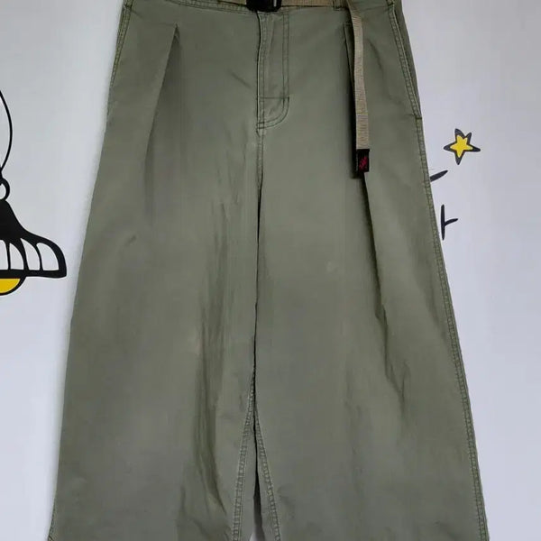 [BUNJANG] Gramicci Women's Wide Culotte Pants (Olive) / [F] Gramicci 그라미치 여성용 와이드 컬롯 팬츠 (올리브)