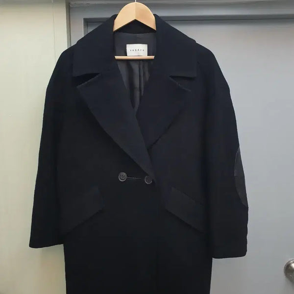 [BUNJANG] Sandro Wool Coat Black Size 85-90 Oversized / 산드로 모직 코트 85~90