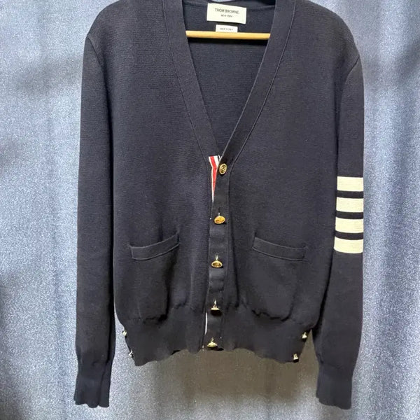 [BUNJANG] Thom Browne Milano Stitch Cardigan Navy Size 0 / [백화점판](0 size) 톰브라운 밀라노스티치 가디건 네이비
