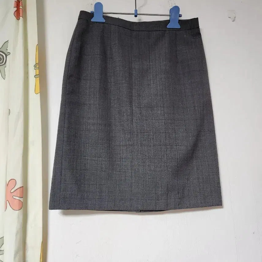[BUNJANG] OZOC Grey Checkered Suit Skirt Size 67-94(26) / OZOC 정장 치마 회색 체크 67-94(26)