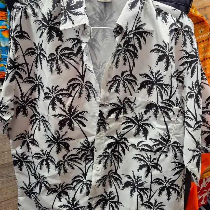 [BUNJANG] Magul Tone Coconut Tree Pattern Shirt 2XL / 머굴톤 야자수 패턴 셔츠2XL