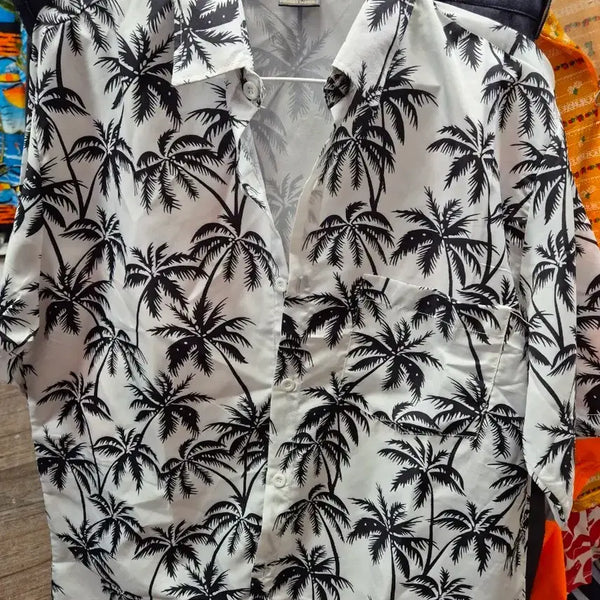 [BUNJANG] Magul Tone Coconut Tree Pattern Shirt 2XL / 머굴톤 야자수 패턴 셔츠2XL