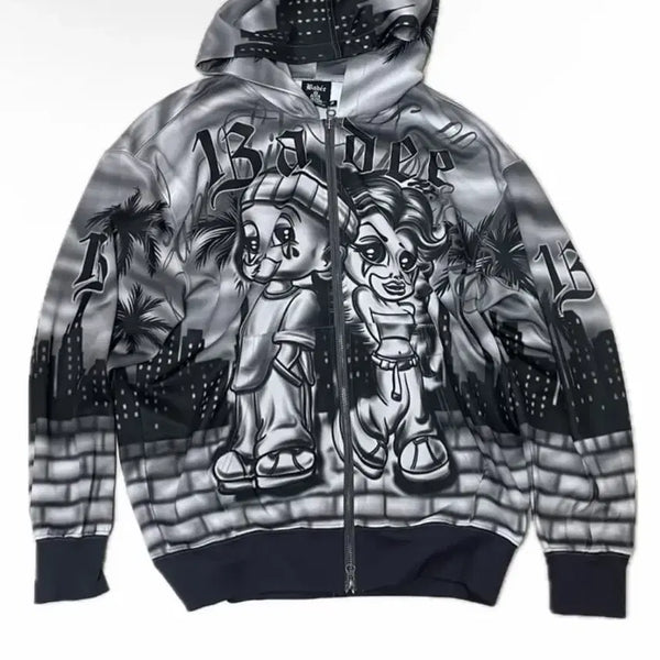 [BUNJANG] BADY Hooded Zip-Up S / 배디 후드집업 S