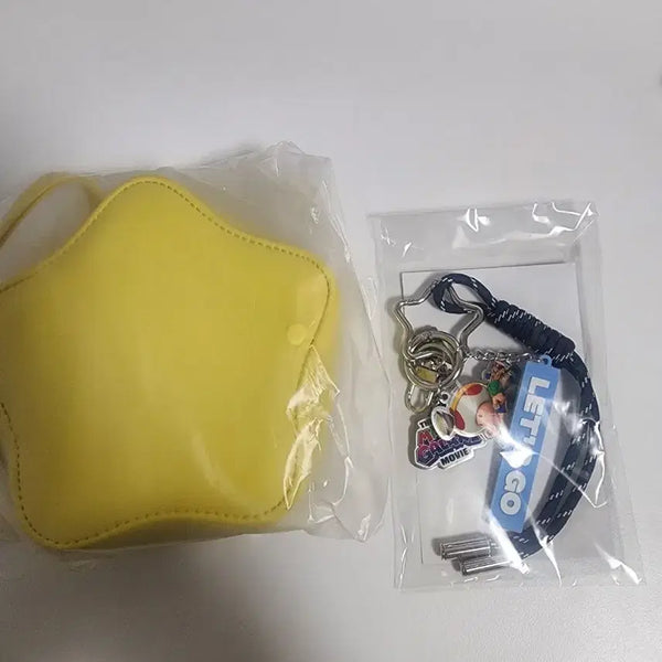 [BUNJANG] Super Mario Galaxy Toad Galaxy Keychain + Star Pouch Set / 슈퍼마리오 갤럭시 토드 갤럭시 키링 + 별파우치 택포