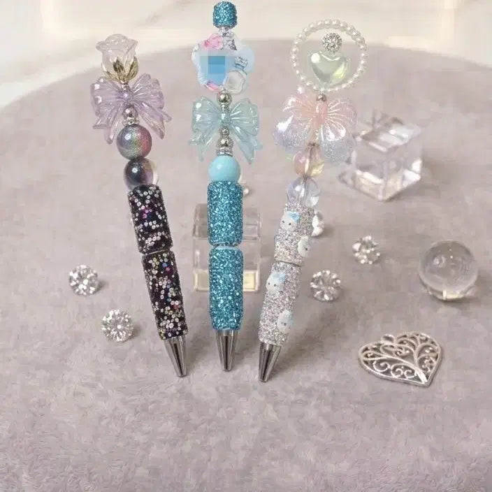 [BUNJANG] Handmade Bead Decorated Ballpoint Pen / 비즈볼꾸볼펜(할인가)