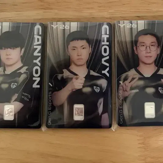 [BUNJANG] Gen.G Esports Korea Mint Corporation Silver Pack Card Bundle Set (All Members) / lck 한국조폐공사 실버팩 카드  젠지 전 멤버 판매합니다