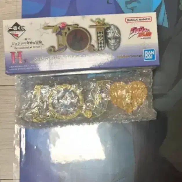 [BUNJANG] JoJo's Bizarre Adventure Ichiban Kuji H Prize Logo & K Prize Jotaro Kujo Figure Bundle Set / 죠죠 제일복권 H상 로고 3부+k상 쿠죠 죠타로)일괄