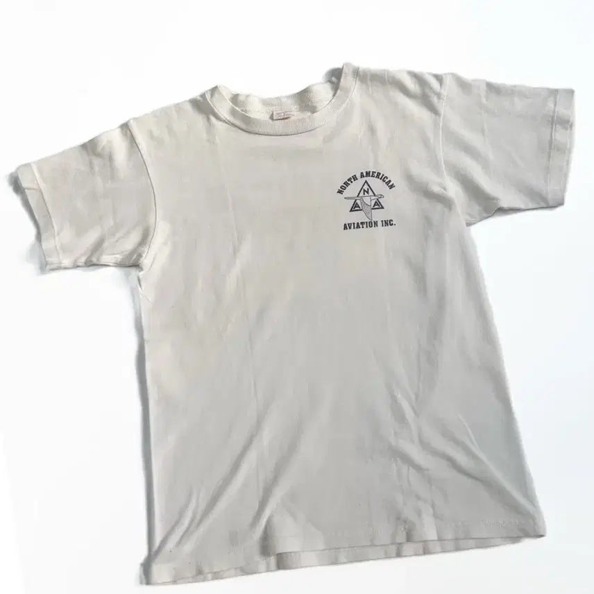 [BUNJANG] Real McCoy NAA Vintage White T-Shirt / (36) 리얼맥코이 NAA 빈티지 화이트 티셔츠