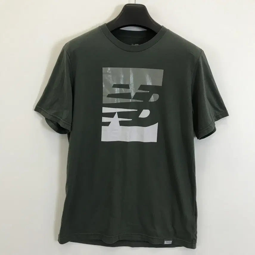 [BUNJANG] New Balance Olive Short Sleeve T-Shirt L / 뉴발란스 카키 올리브 반팔티셔츠 [L]