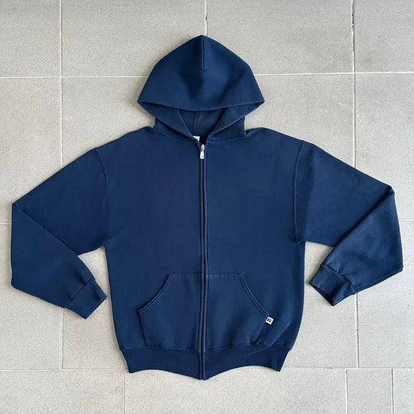 [BUNJANG] 90s Vintage Russell Athletic Hoodie Zip-Up Navy M / 90s 빈티지 러셀 후드집업 네이비 M