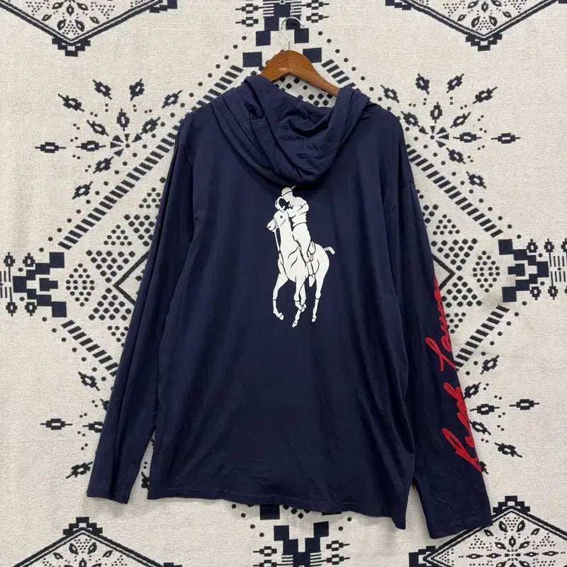 [BUNJANG] Polo Ralph Lauren Big Logo Hoodie XL / 폴로 랄프로렌 백빅로고 후드티 XL P00310