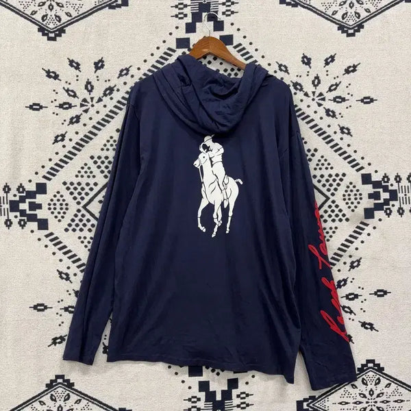 [BUNJANG] Polo Ralph Lauren Big Logo Hoodie XL / 폴로 랄프로렌 백빅로고 후드티 XL P00310