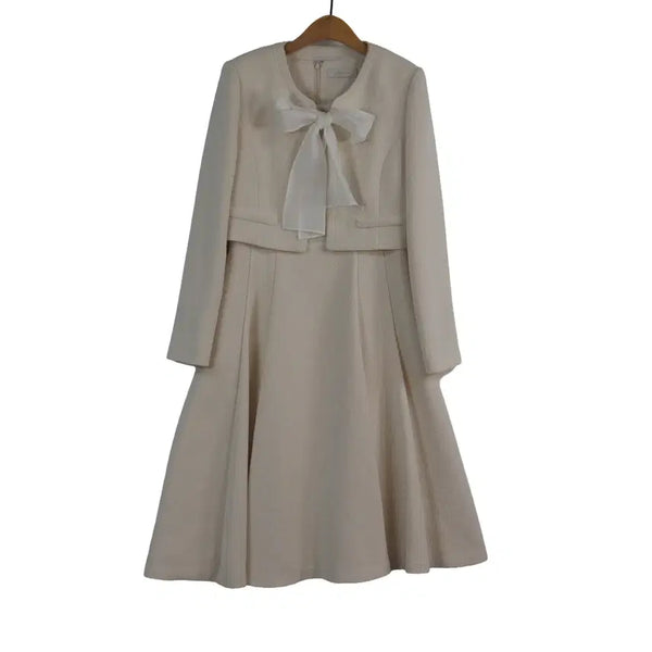 [BUNJANG] LINE Tweed Dress Jacket Set-up / LINE 라인 트위드 원피스 자켓 셋업 66 하객룩 정장원피스