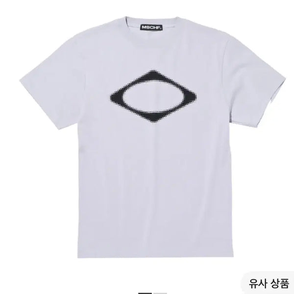 [BUNJANG] Mischief Rhombus Blur T-shirt Light Blue Gray (L) / (L) 미스치프 롬버스 블러 티셔츠 라이트 블루 그레이