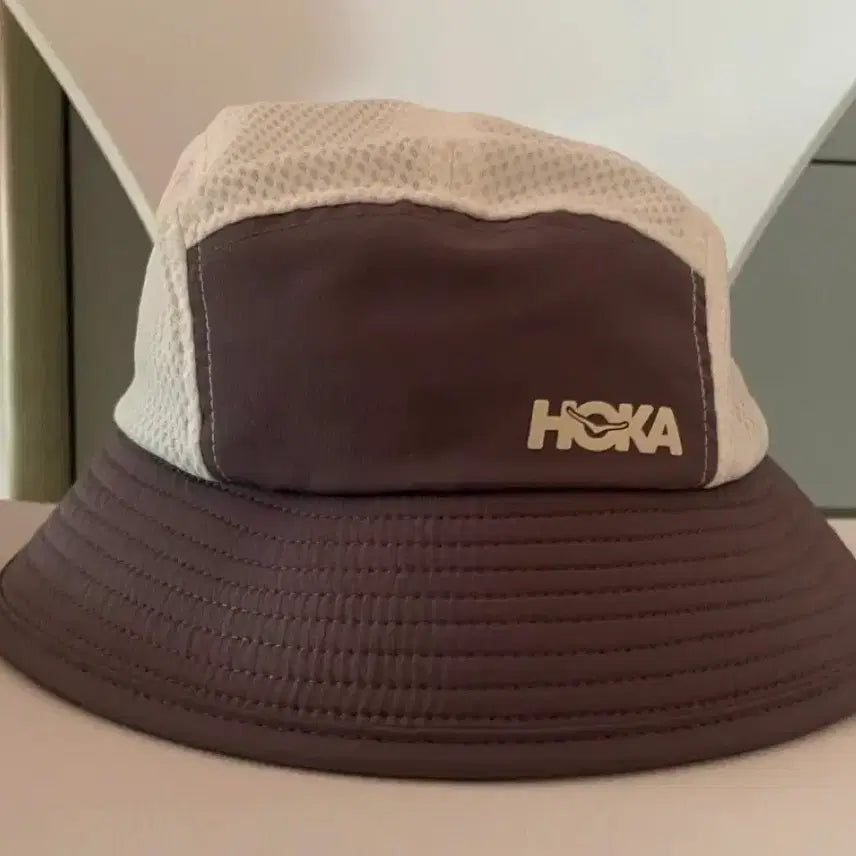 [BUNJANG] Hoka Bucket Hat Brown White / 호카 버킷햇 브라운 화이트