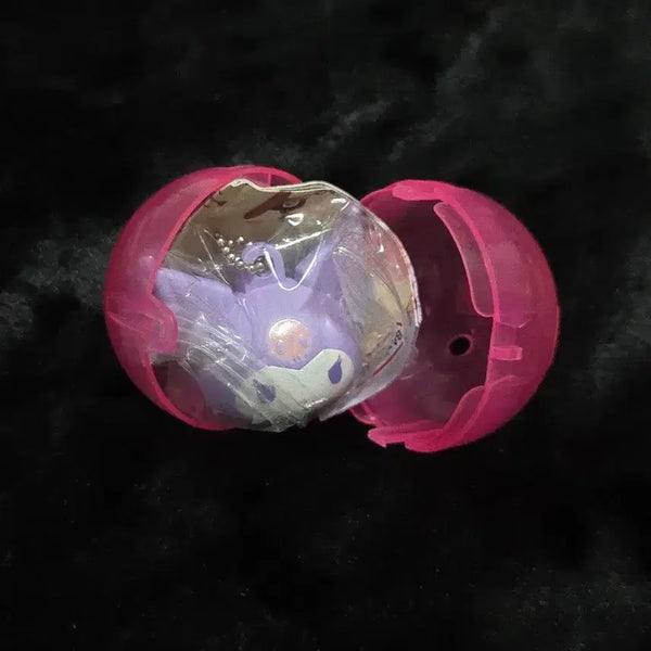 [BUNJANG] Sanrio Kuromi Lip Balm Cap Keychain Set / 산리오 쿠로미 립밤 캡 키링 가챠 마멜 헬로키티 폼폼푸린 시나모롤