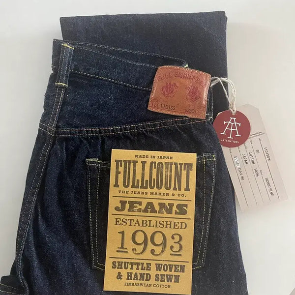 [BUNJANG] Full Count 1101SSW Indigo Denim Jeans / 풀카운트 1101SSW 인디고 데님 새제품