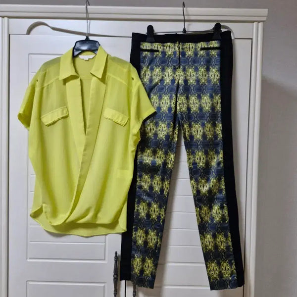 [BUNJANG] Blue Pepe Blouse + Cummings Step Pants Set / 블루페페셔츠+커밍스텝팬츠 시슬리오즈세컨에고이스트듀엘시스템sjsj럭키슈에뜨