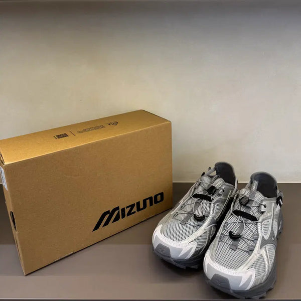 [BUNJANG] Mizuno Racer Trail SE Silver Gray Sneakers / 미즈노 레이서 트레일 SE 실버 그레이 스니커즈