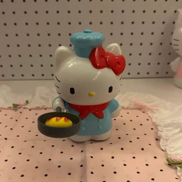 [BUNJANG] Vintage Kitty Frying Pan Chef Toy / 고전 키티 후라이팬 요리사 장난감