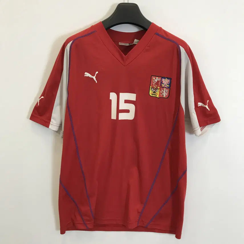 [BUNJANG] Puma 03-04 Czech Republic Baros Jersey XL / 푸마 03-04 체코 BAROS 유니폼 [XL]