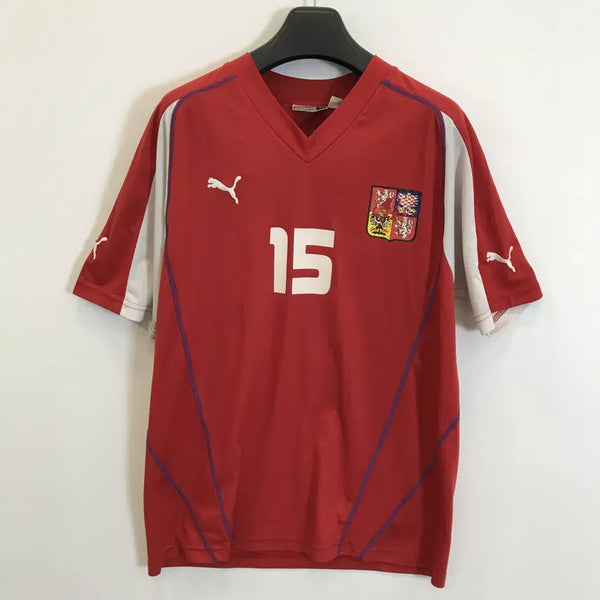 [BUNJANG] Puma 03-04 Czech Republic Baros Jersey XL / 푸마 03-04 체코 BAROS 유니폼 [XL]