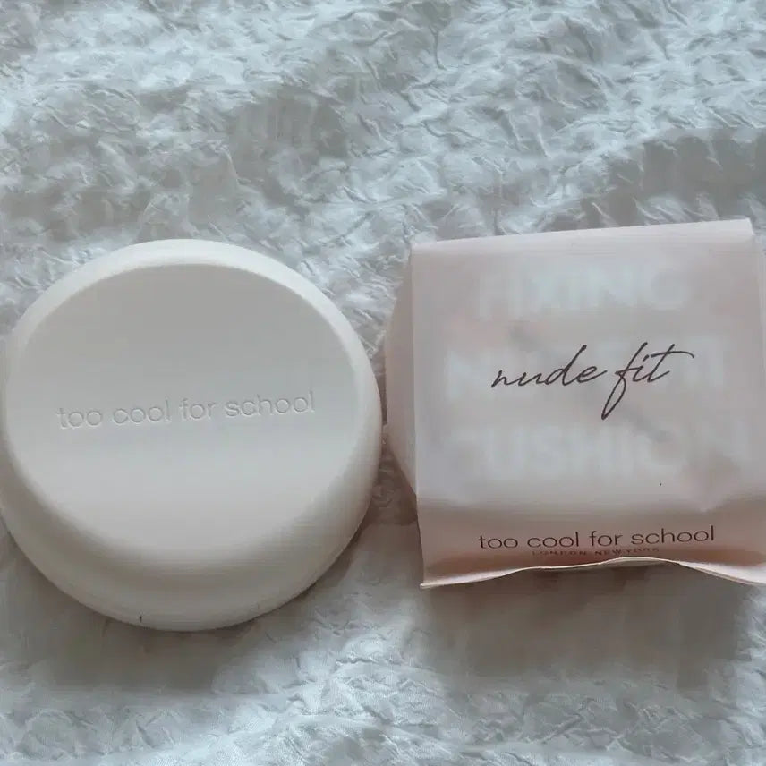 [BUNJANG] Too Cool For School Fixing Nude Fit Cushion (Original + Refill) - Cool Petal / 새상품)투쿨포스쿨 픽싱 누드 핏 쿠션 본품+리필/쿨 페탈