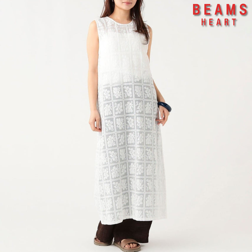 [BUNJANG] BEAMS HEART Two-Way Square Lace Sleeveless Dress / 빔즈 하트 투웨이 스퀘어 레이스 민소매 원피스