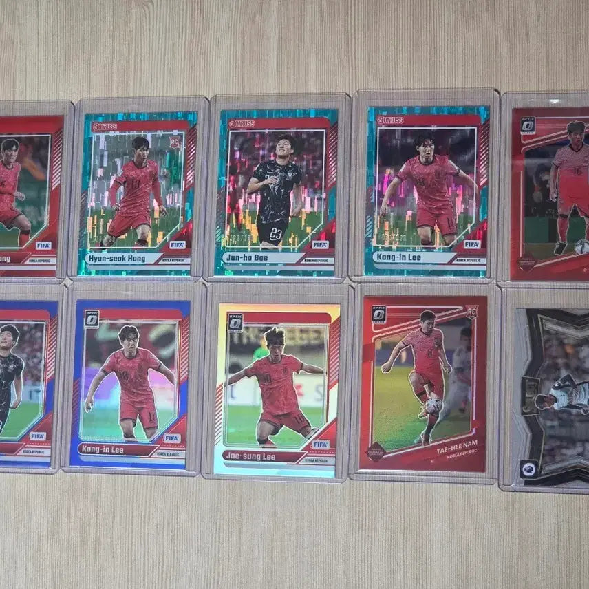 [BUNJANG] Panini Donruss Korean National Football Team Player Cards / 파니니 돈러스 대한민국 축구 국가대표 선수 카드