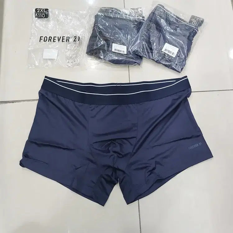 [BUNJANG] Forever 21 Men's Navy Boxer Briefs - 3 Pack / forever21 포에버21 네이비 110 남자 드로즈 팬티3장묶음새제품