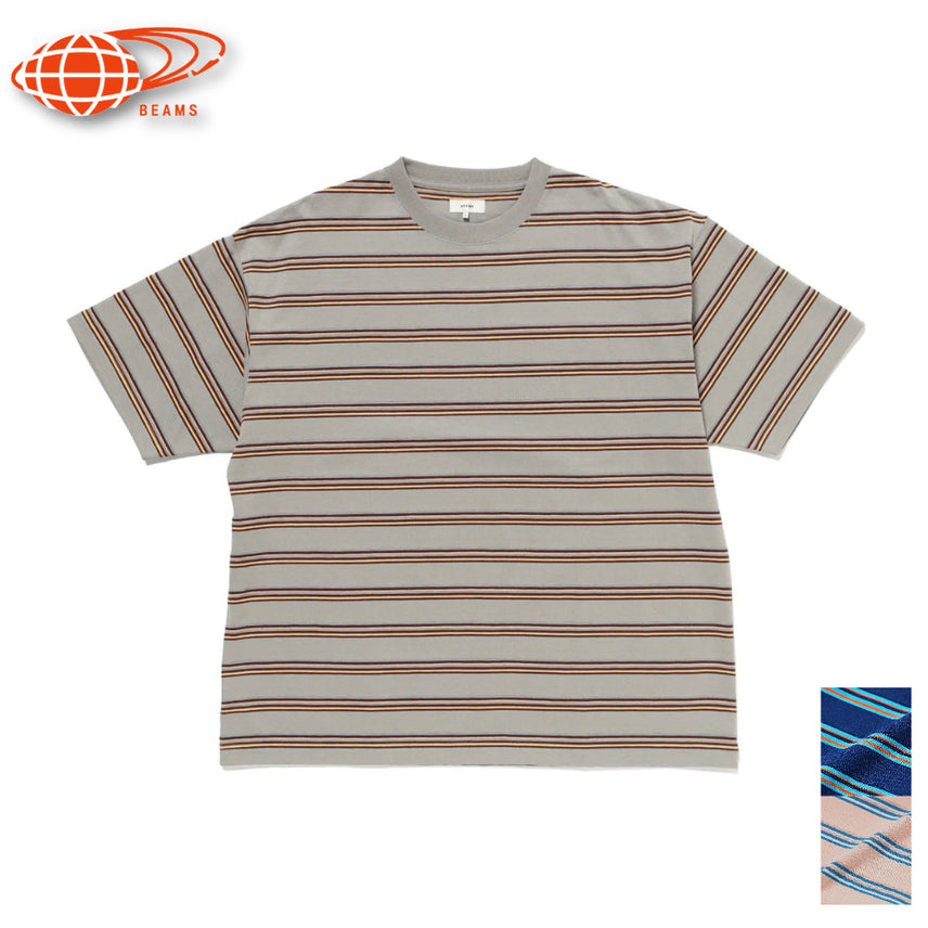 [BUNJANG] BEAMS Loose Border Short Sleeve T-Shirt / 빔즈 루즈 보더 반팔 티셔츠