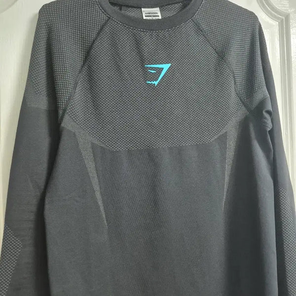 [BUNJANG] Gymshark Onyx 5.0 Long Sleeve Shirt - Size S / 짐샤크 오닉스 5.0 롱슬리브 s