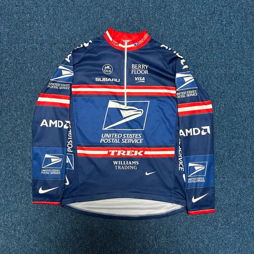 [BUNJANG] Nike x USPS Subaru Cycling Half-Zip M / 나이키 x USPS 스바루 사이클링 하프집업 M