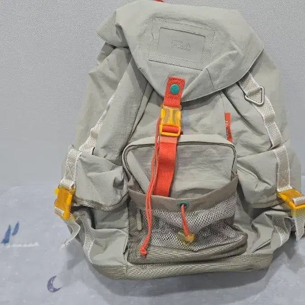 [BUNJANG] Fila Backpack Beige / 휠라 백팩 베이지색