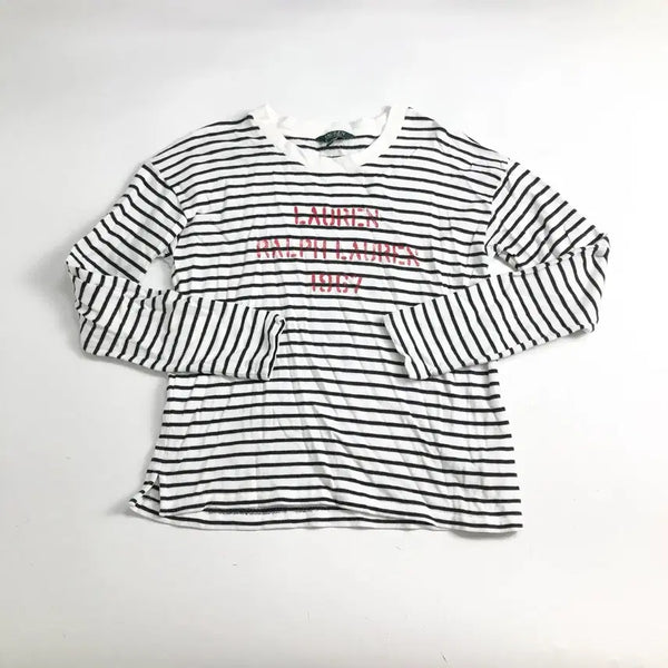 [BUNJANG] Polo Ralph Lauren Striped Long Sleeve T-Shirt 1967 / 랄프로렌 단가라 긴팔티 1967