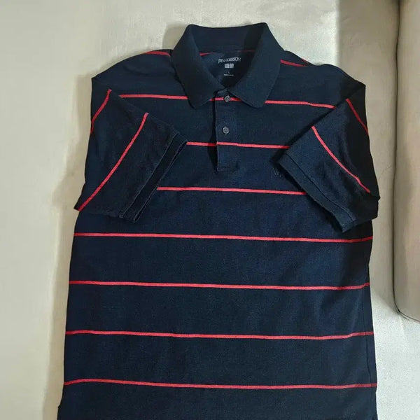 [BUNJANG] Uniqlo Striped Pique Shirt / 유니클로 스트라이프 피케셔츠