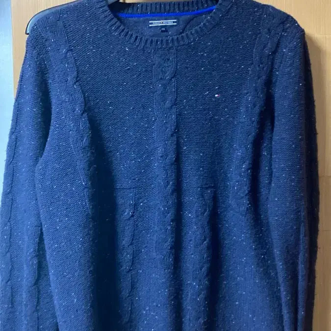 [BUNJANG] Tommy Hilfiger Cable Knit Sweater Navy / 타미힐피거 케이블 니트 네이비 95-100