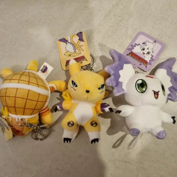 [BUNJANG] Digimon Renamon Dongalmon Armamon Keyring Set (3 Types) / 디지몬 레나몬 동글몬 아르마몬 키링 3종 세트