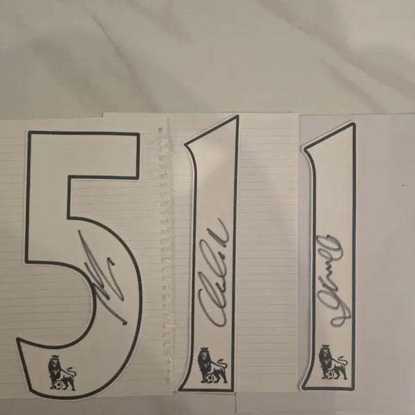 [BUNJANG] Manchester United Ryan Giggs, Nemanja Vidić, Antonio Valencia Signed Jersey Name Set / 맨유 긱스,비디치,발렌시아 친필싸인 마킹지