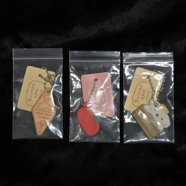 [BUNJANG] FukaFuka Studio Squishy Charm Bundle Set / 후카후카스튜디오 말랑키링 3종 일괄