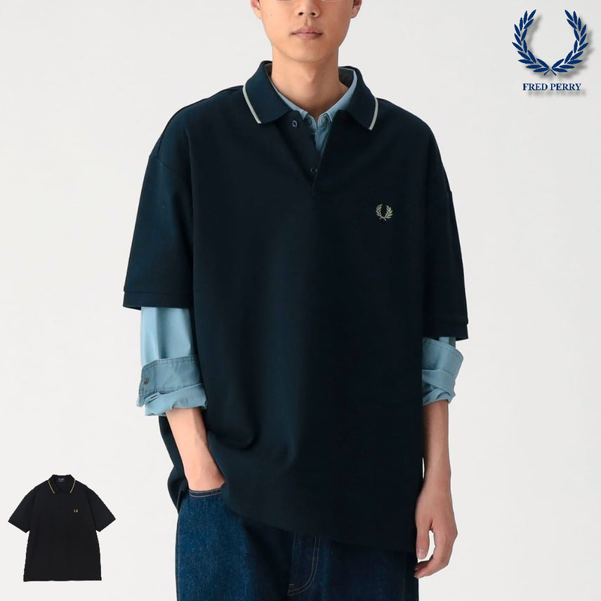 [BUNJANG] BEAMS x Fred Perry Relaxed Fit Pique Polo Shirt / 빔즈 별주 프레드페리 릴랙스핏 피케 폴로셔츠