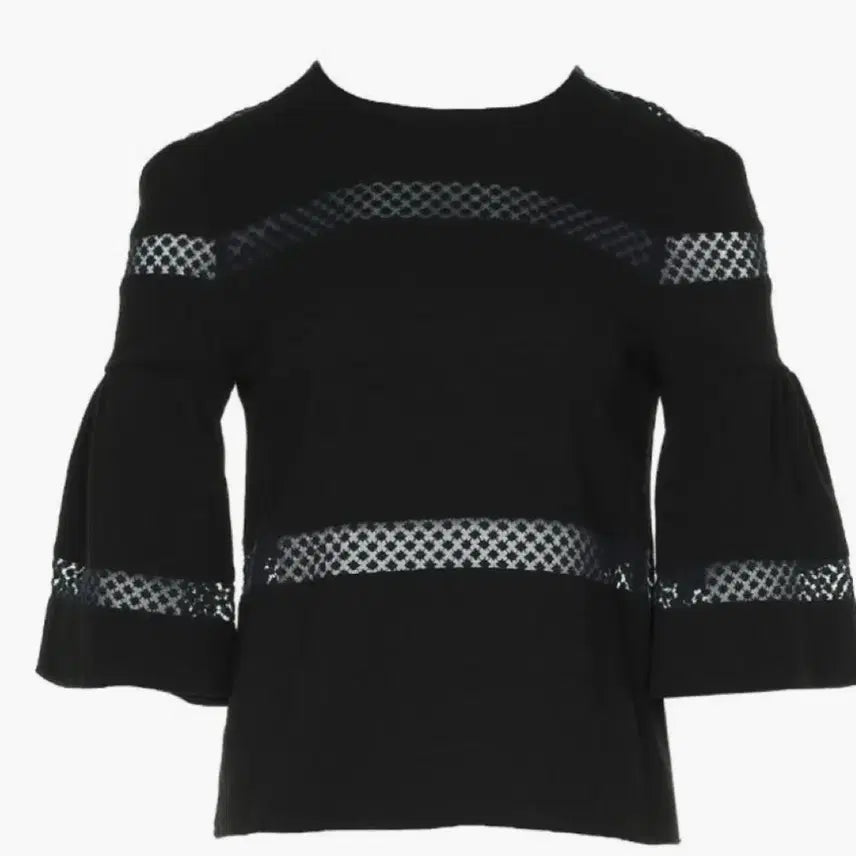 [BUNJANG] Maje Black Lace Blouse Size S / size S 마쥬 블랙 레이스 블라우스