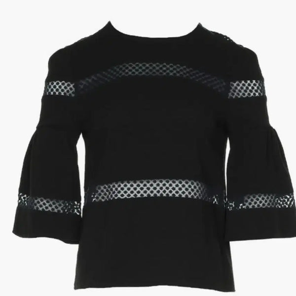 [BUNJANG] Maje Black Lace Blouse Size S / size S 마쥬 블랙 레이스 블라우스