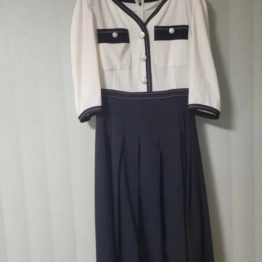 [BUNJANG] 22Objet Texture Block One-Piece Dress / 22오브제 텍스처 블록 원피스66