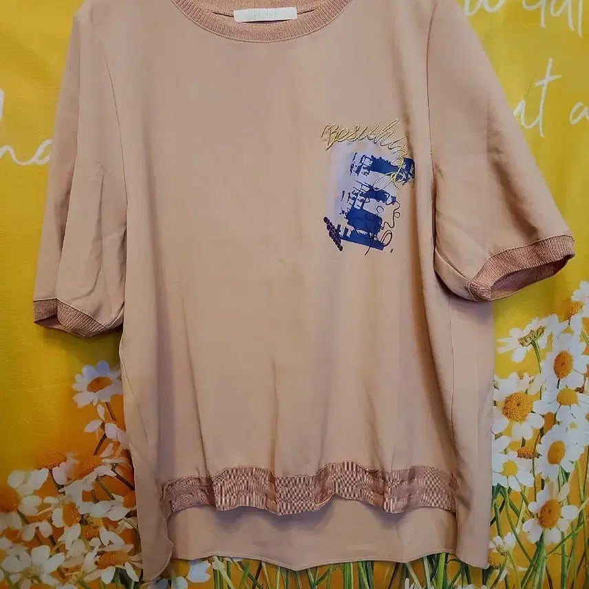 [BUNJANG] Joinus 2024 Beige Short-Sleeve T-Shirt (Size 95) / 조이너스 2024 베이지 반팔 티셔츠 95