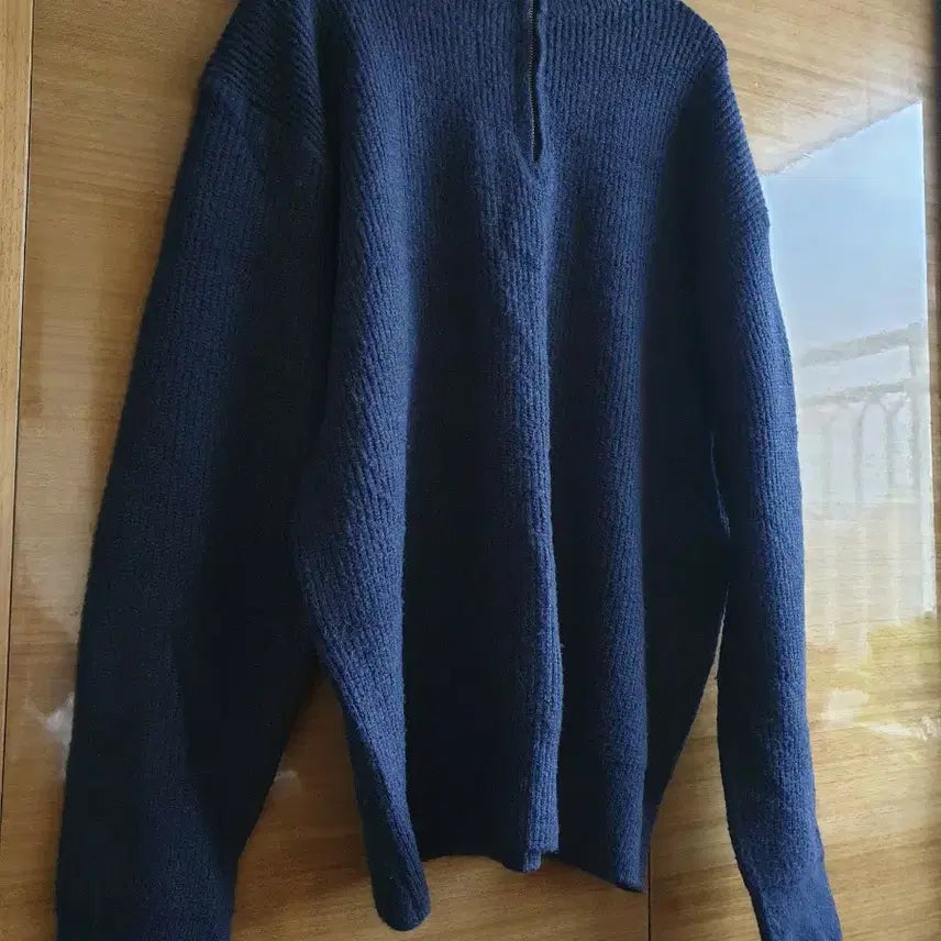 [BUNJANG] W&P HOUSE Navy Half-Zip Knit Sweater / W&P HOUSE 네이비 반집업 니트