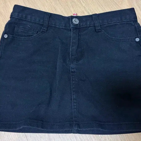 [BUNJANG] Black Denim Mini Skirt / 블랙진 데님 치마